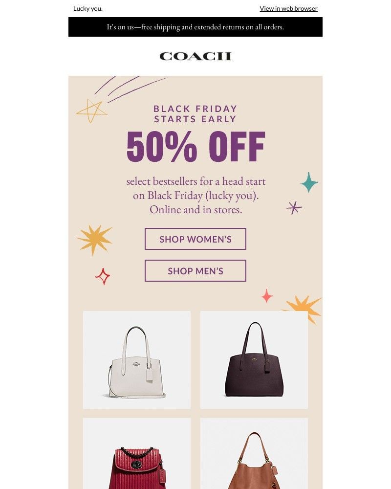 Screenshot of email with subject /media/emails/black-fridays-here-early-half-off-bestselling-bags-more-5893ce-cropped-e621fa64.jpg