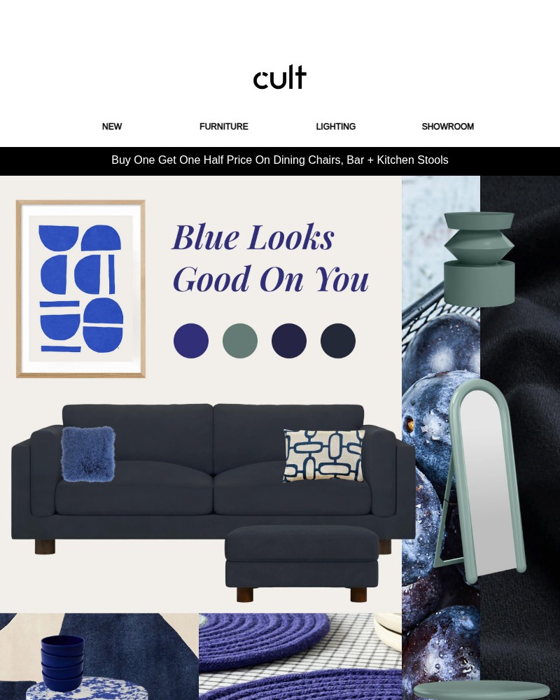 Screenshot of email sent to a Cult Furniture Cart abandoner