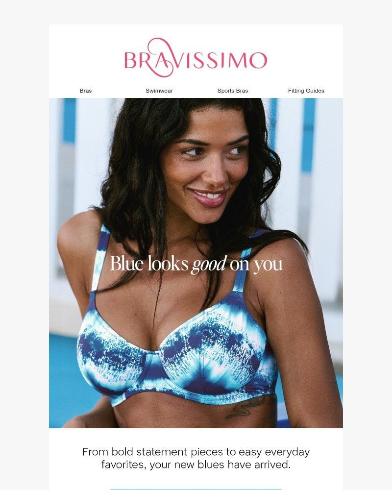 Screenshot of email sent to a Bravissimo Newsletter subscriber
