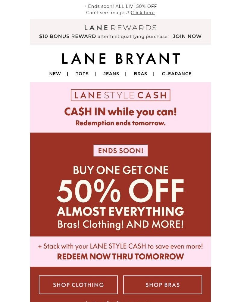 Screenshot of email with subject /media/emails/bogo-50-off-your-lane-style-cash-expires-tmrw-8f09ea-cropped-e9f4a40a.jpg