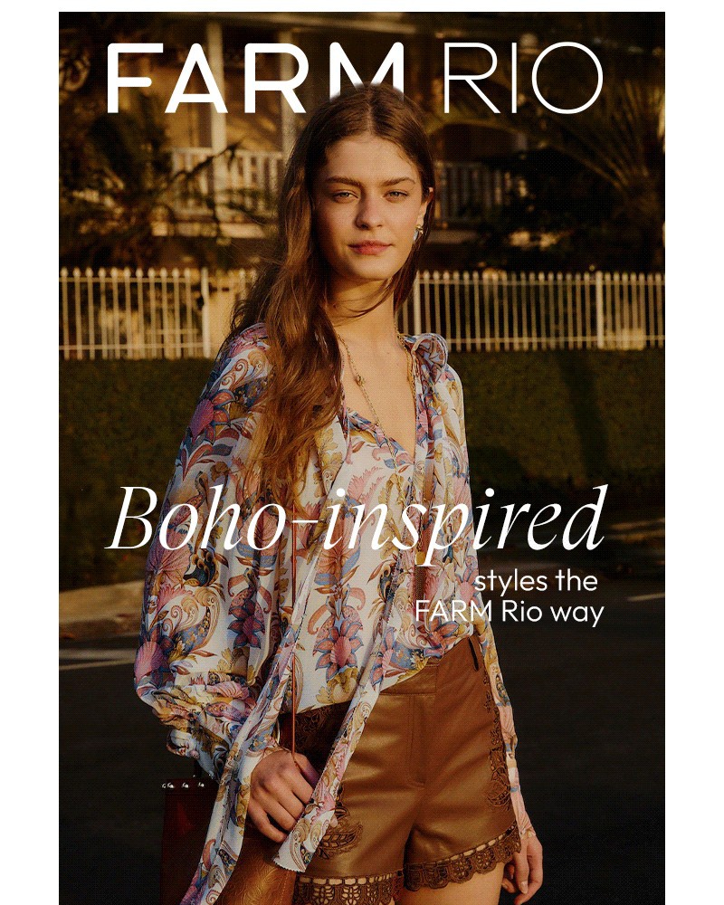 Screenshot of email sent to a Farm Rio Newsletter subscriber