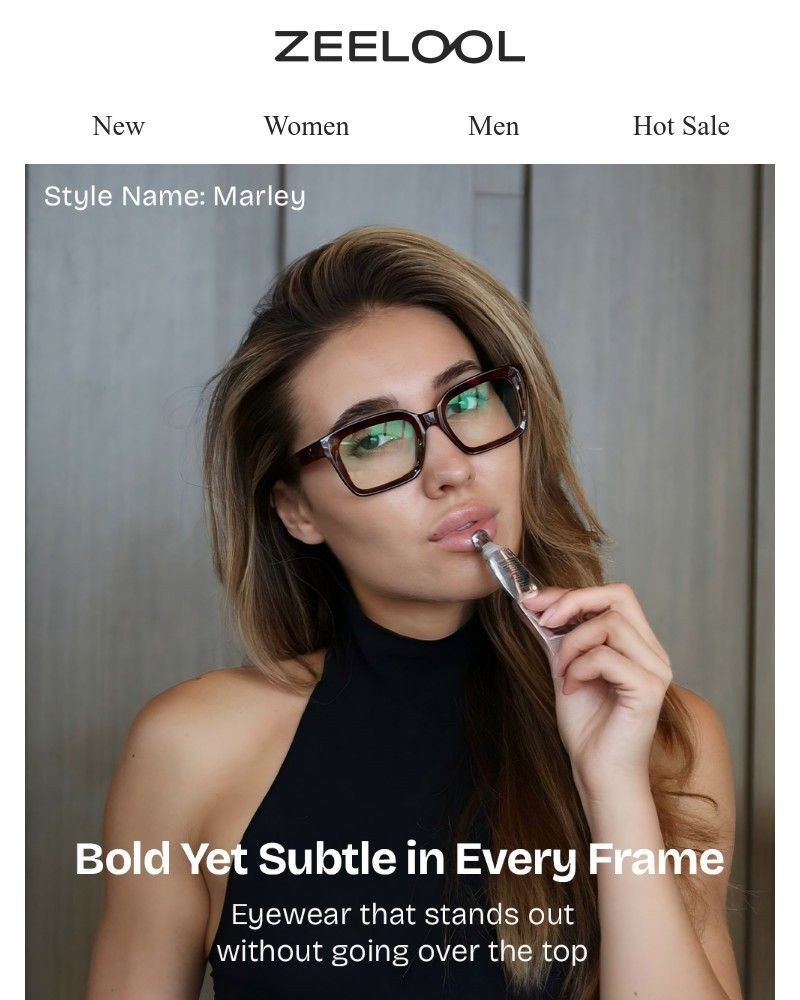 Screenshot of email sent to a Zeelool Newsletter subscriber