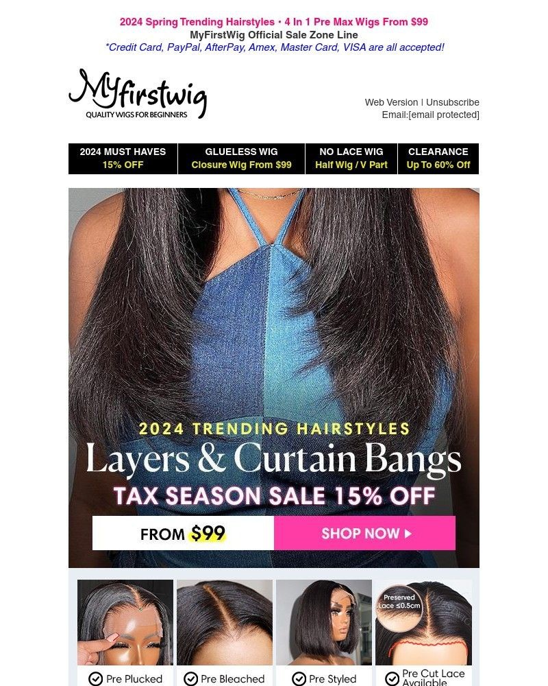 Screenshot of email with subject /media/emails/bombshell-2024-trending-layers-curtain-bangs-pre-max-glueless-wig-from-99-only-b6_WeTESQE.jpg