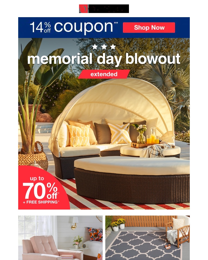 Screenshot of email with subject /media/emails/bonus-day-our-hottest-sale-is-on-14-off-coupon-on-the-biggest-sale-memorial-day-c_SuIjFhH.jpg