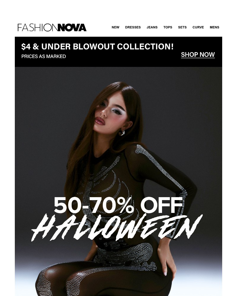 Screenshot of email sent to a Fashion Nova Registered user