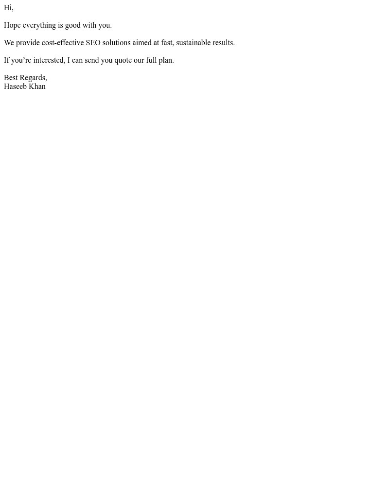 Screenshot of email sent to a Trustpilot Business user