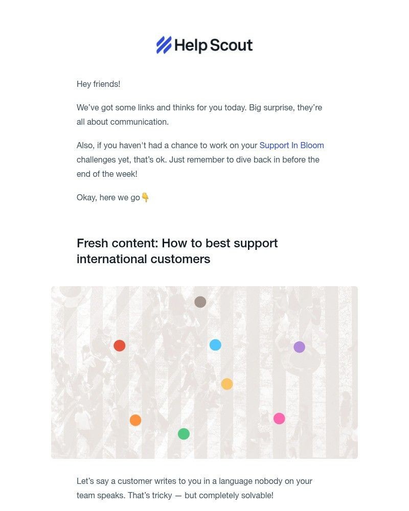 Screenshot of email sent to a Help Scout Trial user
