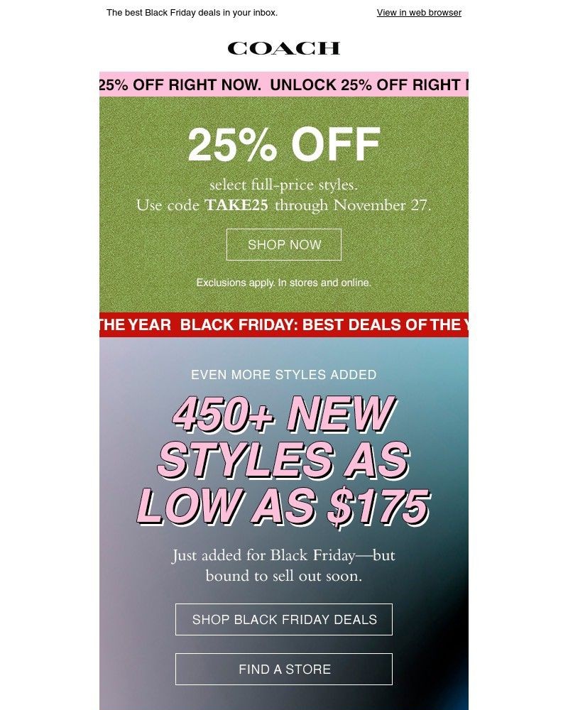 Screenshot of email with subject /media/emails/bound-to-sell-out-bags-starting-at-175-d112e2-cropped-2db7e513.jpg