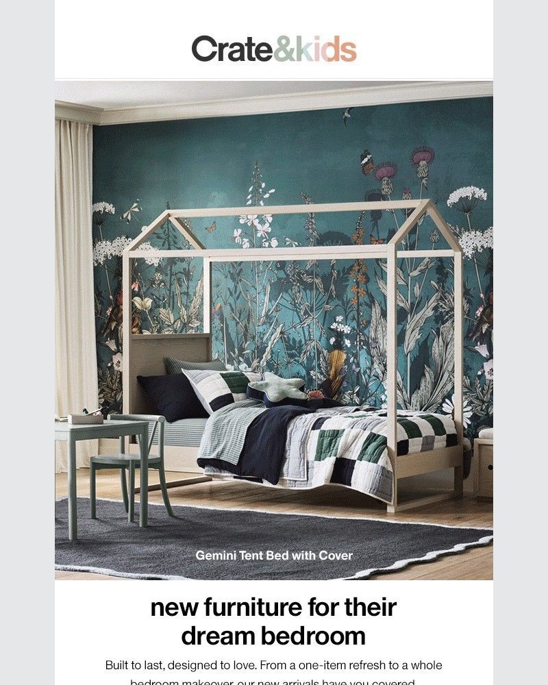 Screenshot of email sent to a Crate & Barrel Newsletter subscriber