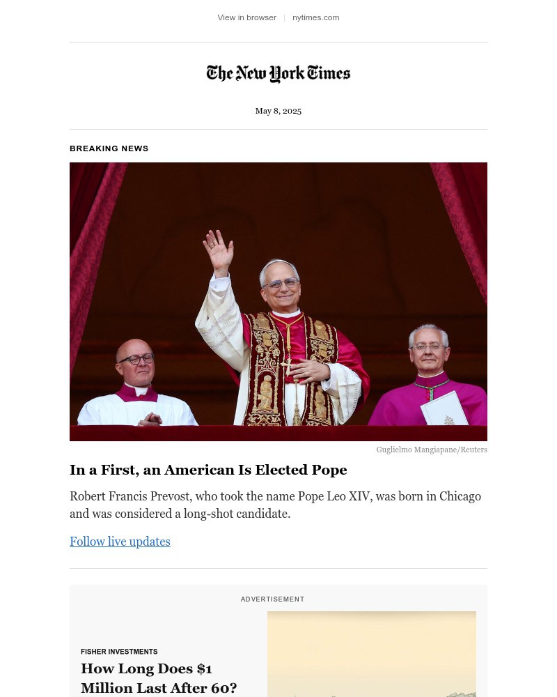 Screenshot of email with subject /media/emails/breaking-news-an-american-is-elected-pope-12fe97-cropped-0430b40e.jpg