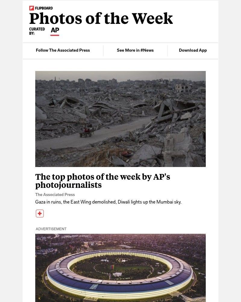 Screenshot of email sent to a Flipboard Registered user