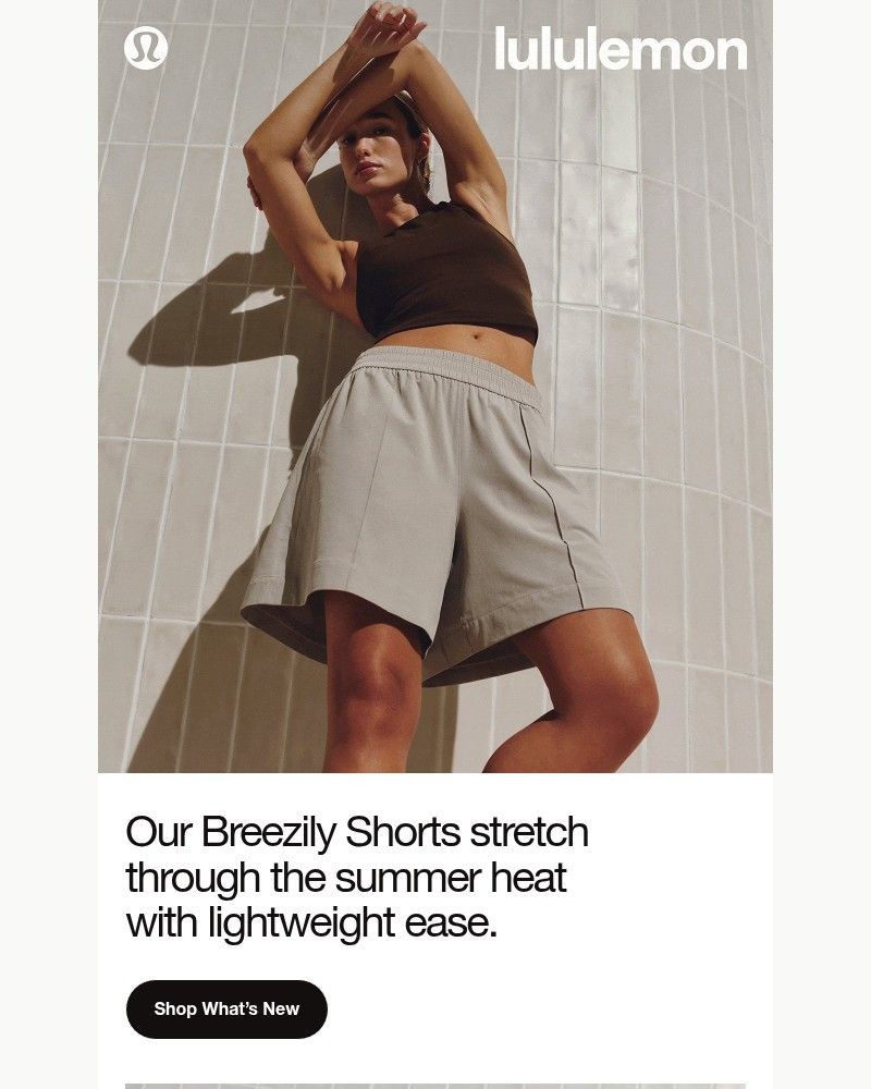 Screenshot of email sent to a Lululemon Registered user