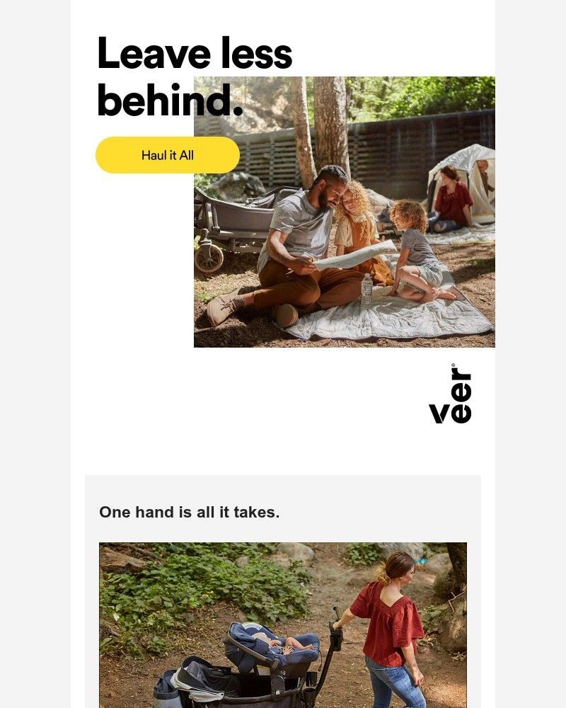 Screenshot of email sent to a Veer Newsletter subscriber