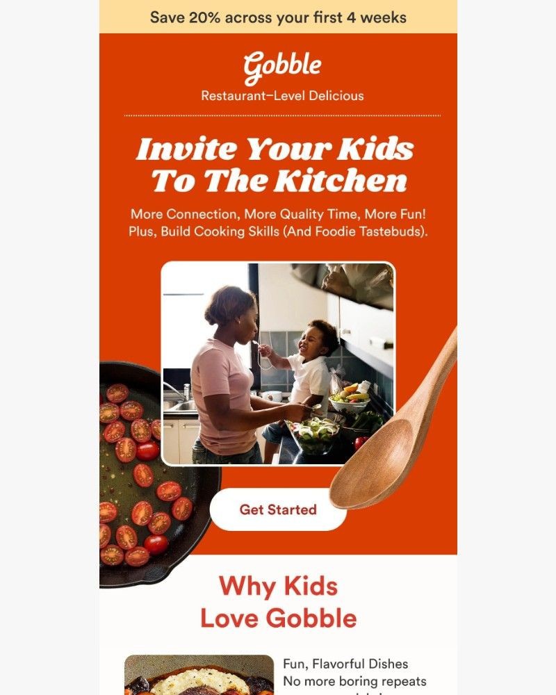 Screenshot of email sent to a Gobble Cart abandoner