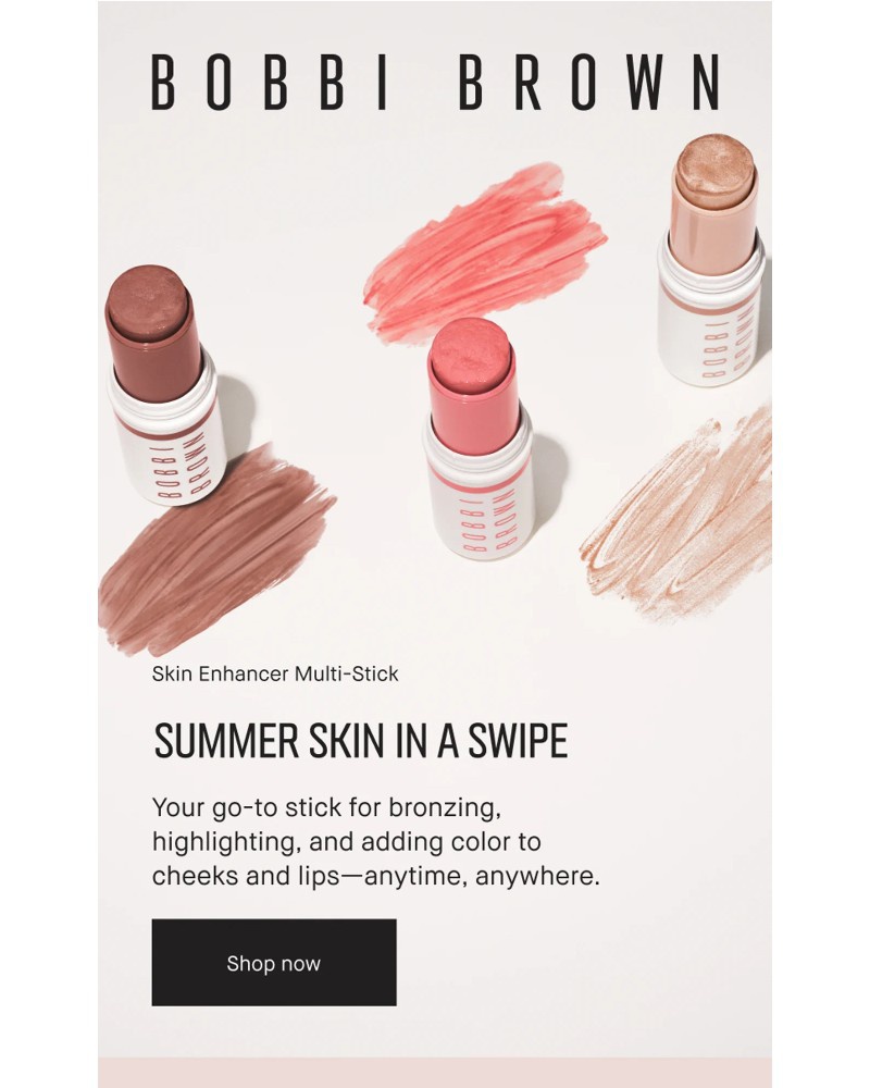 Screenshot of email sent to a Bobbi Brown Newsletter subscriber