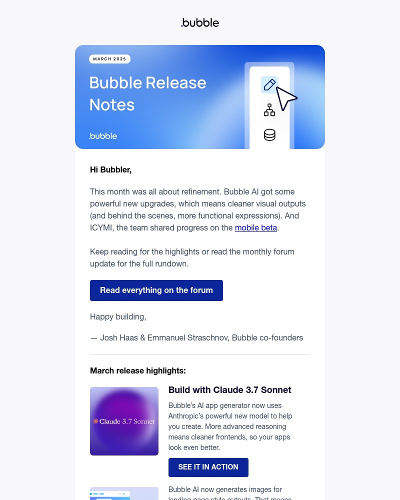 Screenshot of email with subject /media/emails/bubble-release-notes-march-25-bd65f9-cropped-adb21187.jpg