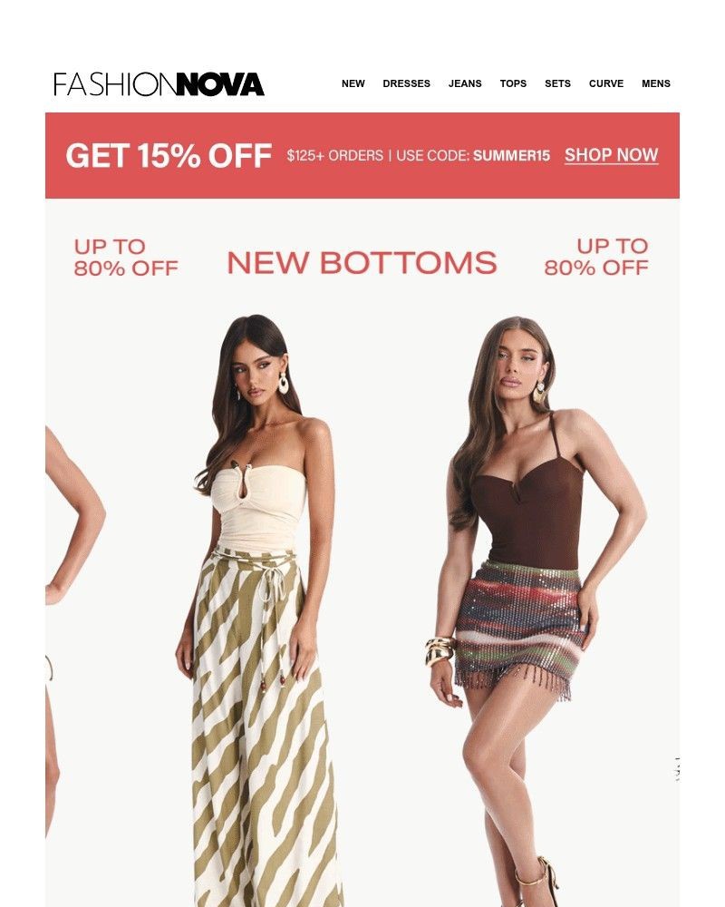 Screenshot of email sent to a Fashion Nova Registered user