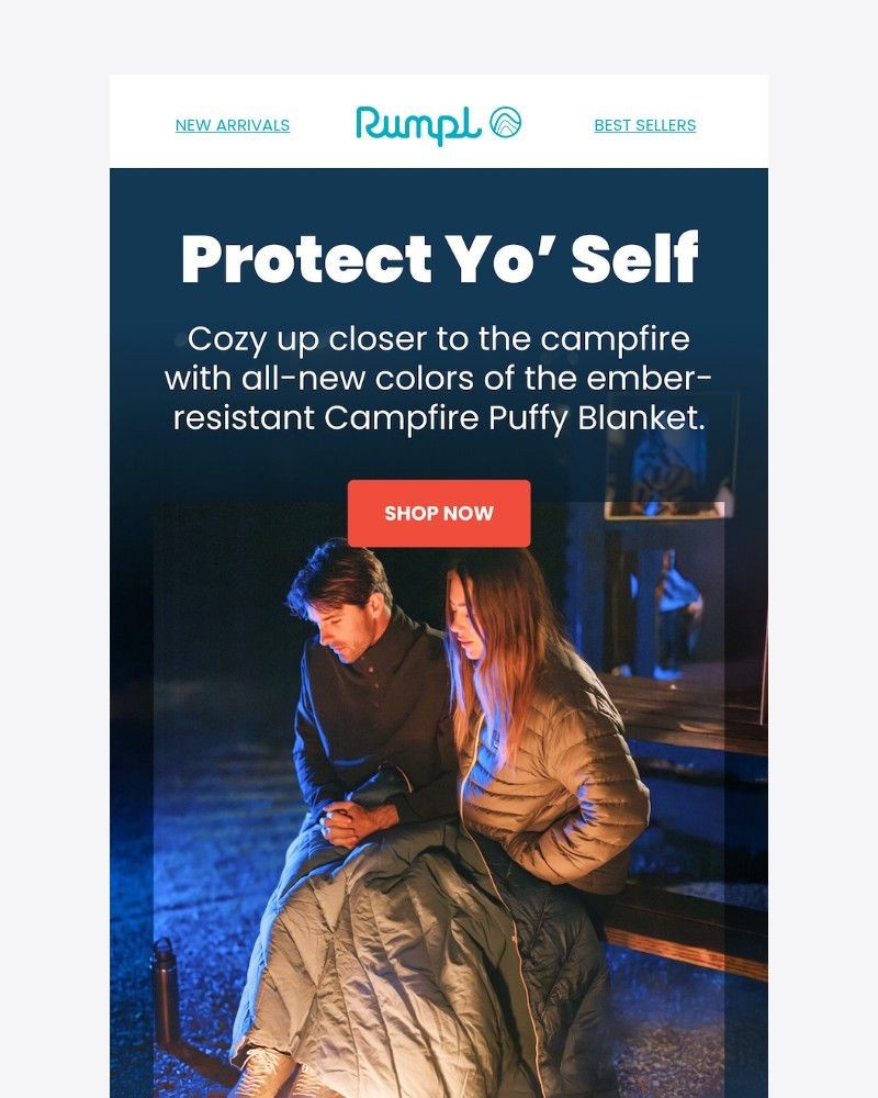 Screenshot of email sent to a Rumpl Newsletter subscriber