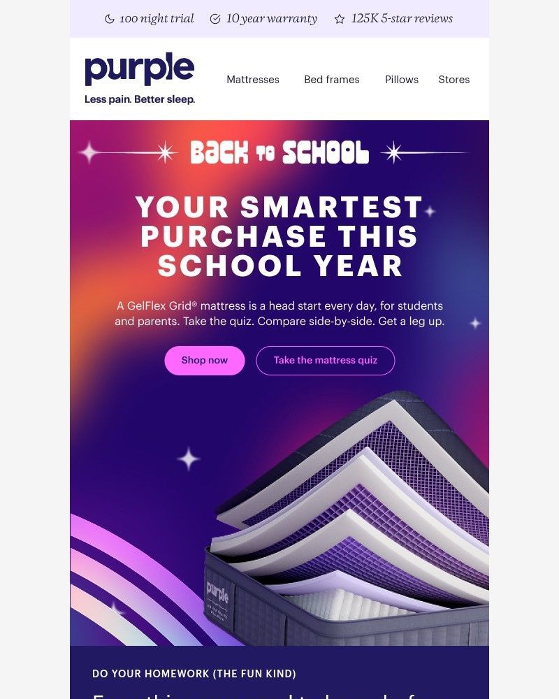 Screenshot of email sent to a Purple Cart abandoner