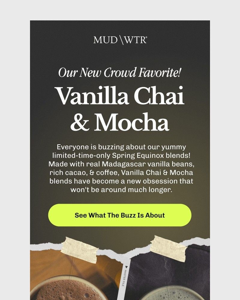 Screenshot of email sent to a MUD/WTR Newsletter subscriber