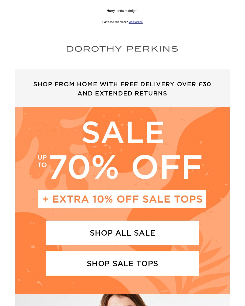Screenshot of email with subject /media/emails/call-off-the-search-extra-10-off-sale-tops-a6a252-cropped-3620afda.jpg
