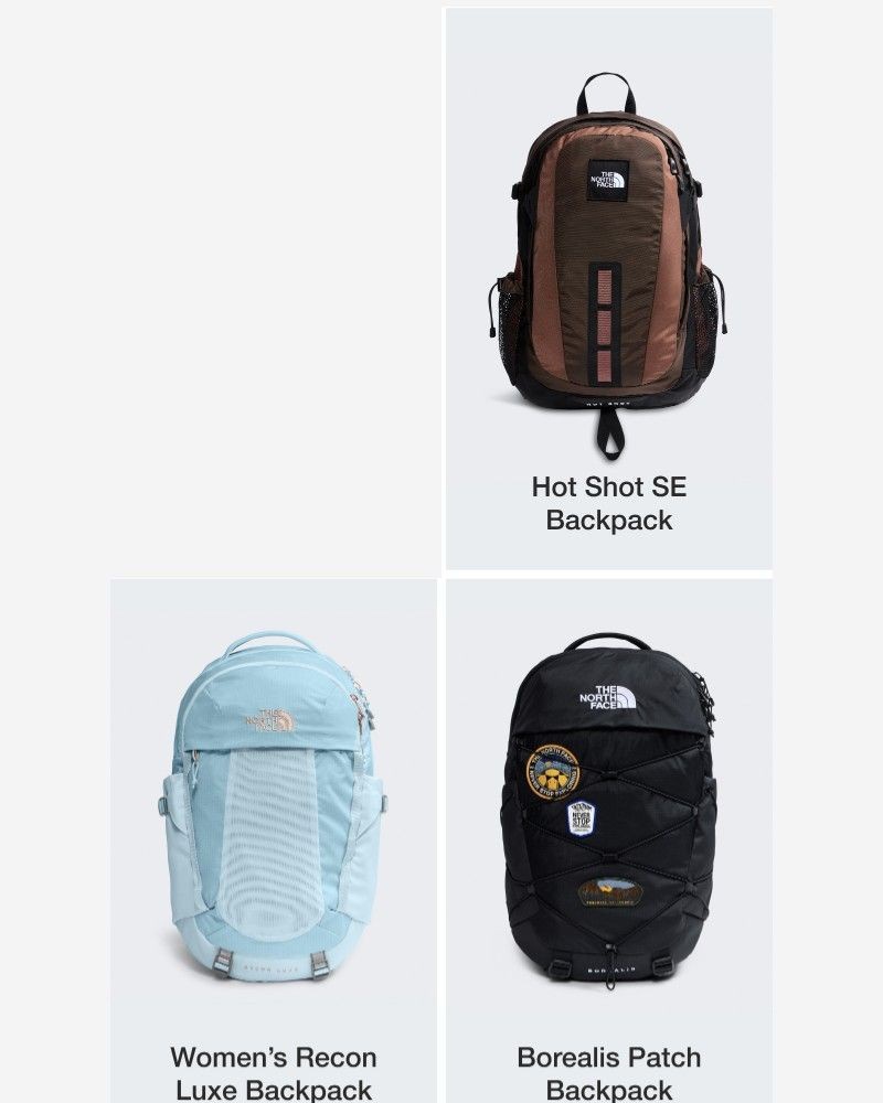 Screenshot of email sent to a The North Face Newsletter subscriber