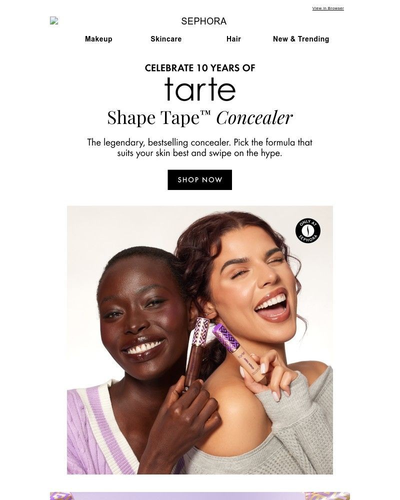 Screenshot of email sent to a Feelunique Newsletter subscriber