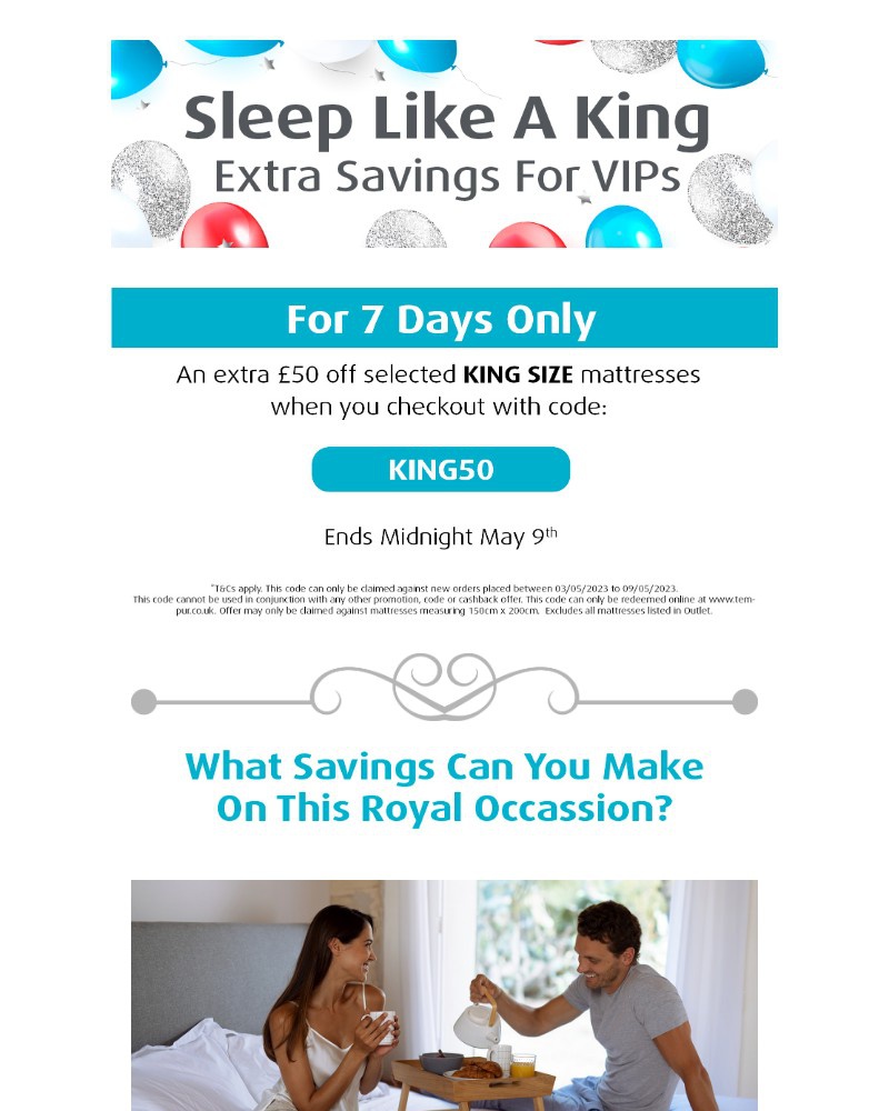 Screenshot of email with subject /media/emails/celebrate-and-sleep-like-a-king-special-vip-savings-ede15d-cropped-60708263.jpg