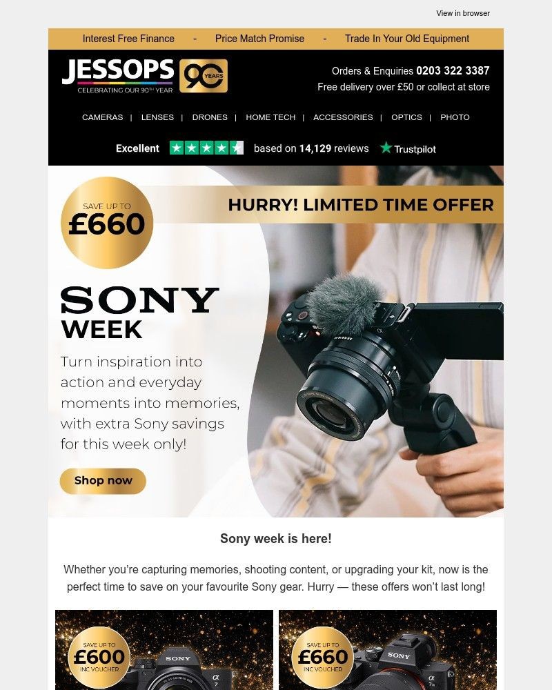 Screenshot of email with subject /media/emails/celebrate-sony-week-grab-your-660-savings-now-be78f5-cropped-8528f6de.jpg