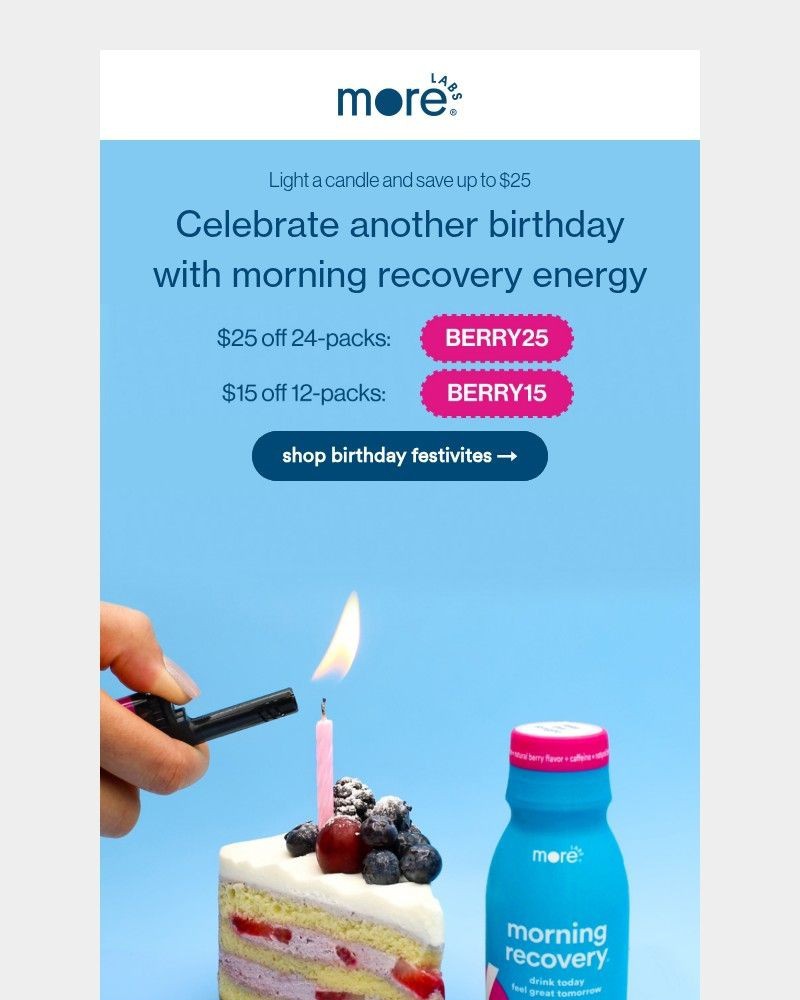 Screenshot of email sent to a Morning Recovery Newsletter subscriber