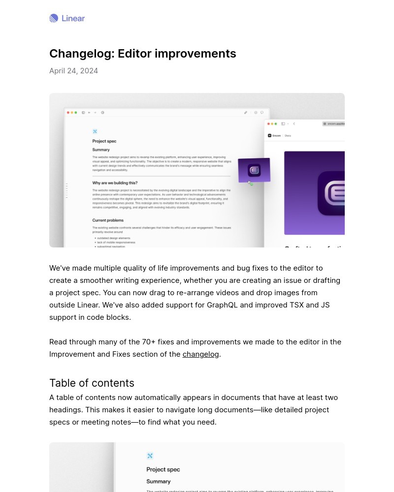 Screenshot of email with subject /media/emails/changelog-editor-improvements-460c1a-cropped-b742003e.jpg