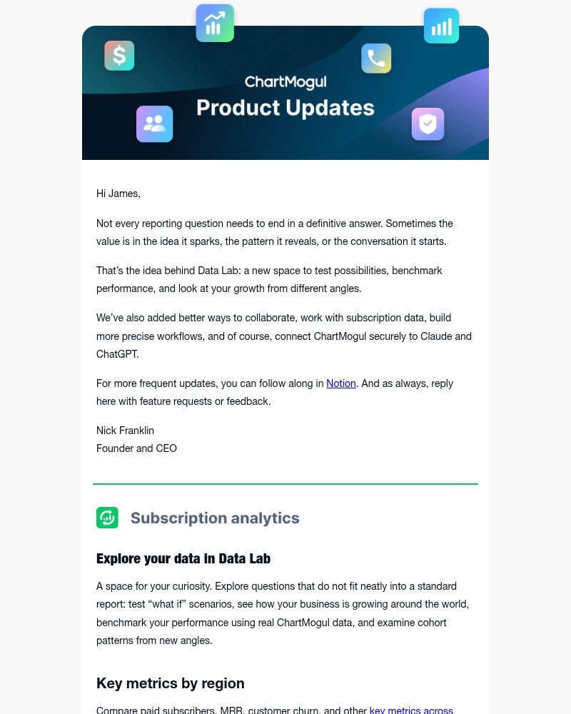 Screenshot of email with subject /media/emails/chartmogul-updates-data-lab-mrrarr-reporting-comments-and-more-6f3c5d-cropped-d18b1e6f.jpg
