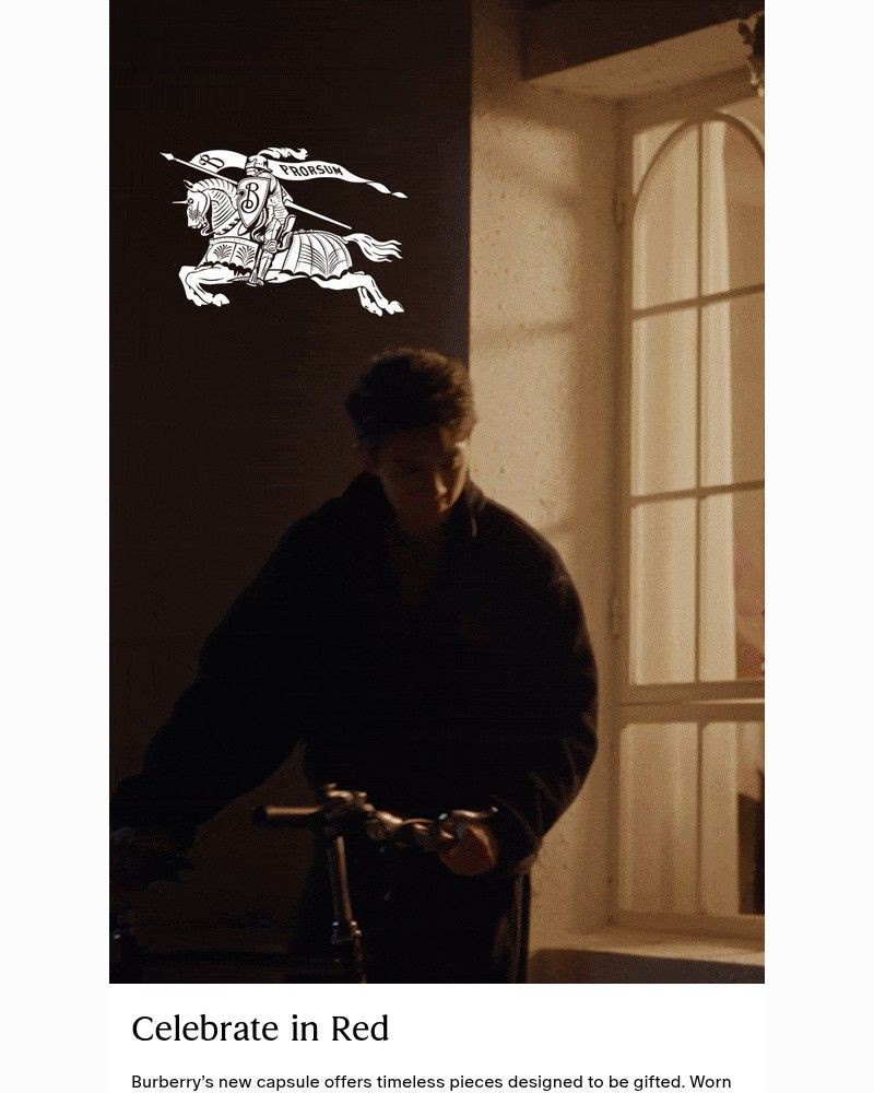 Screenshot of email sent to a Burberry Newsletter subscriber