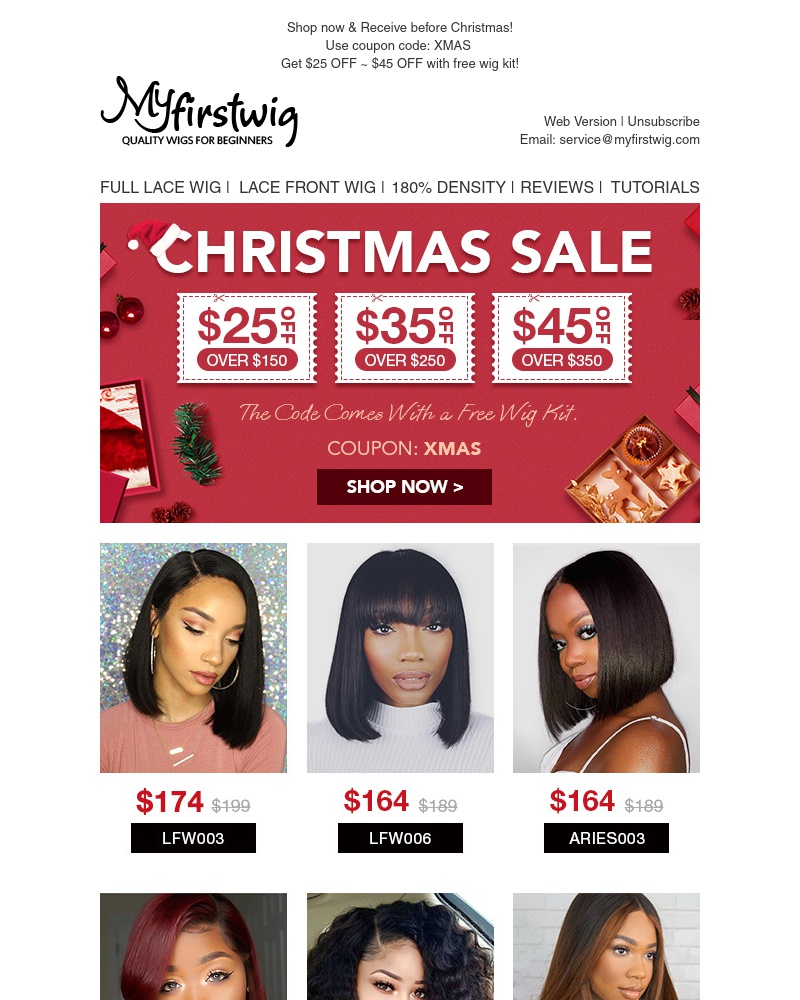 Screenshot of email with subject /media/emails/christmas-sale-start-from-164-myfirstwig-cropped-e0e8c705.jpg