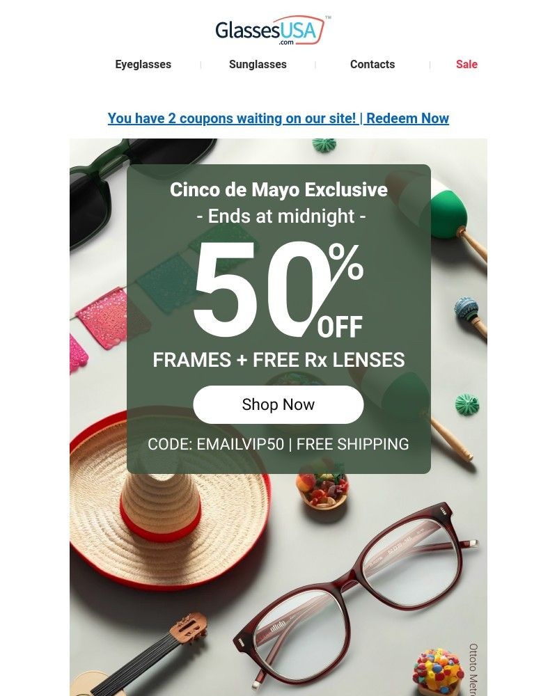 Screenshot of email with subject /media/emails/cinco-de-mayo-sale-50-off-frames-free-rx-lenses-5cd5cb-cropped-76778f85.jpg