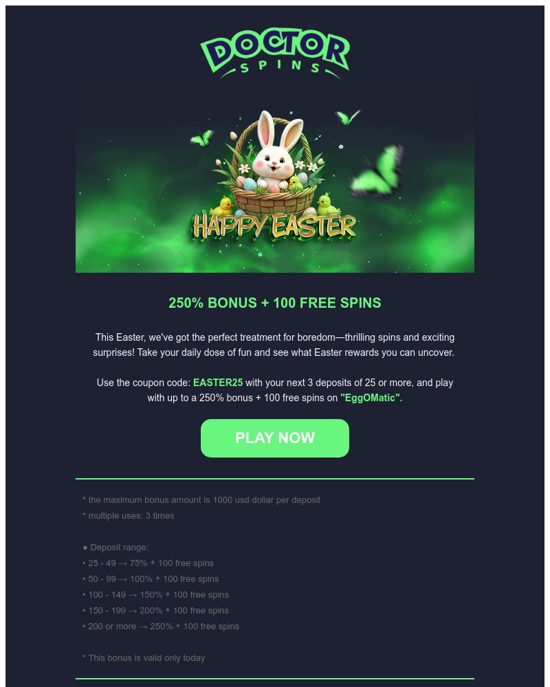 Screenshot of email with subject /media/emails/claim-your-250-deposit-bonus-100-free-spins-now-6f663a-cropped-61829ad3.jpg