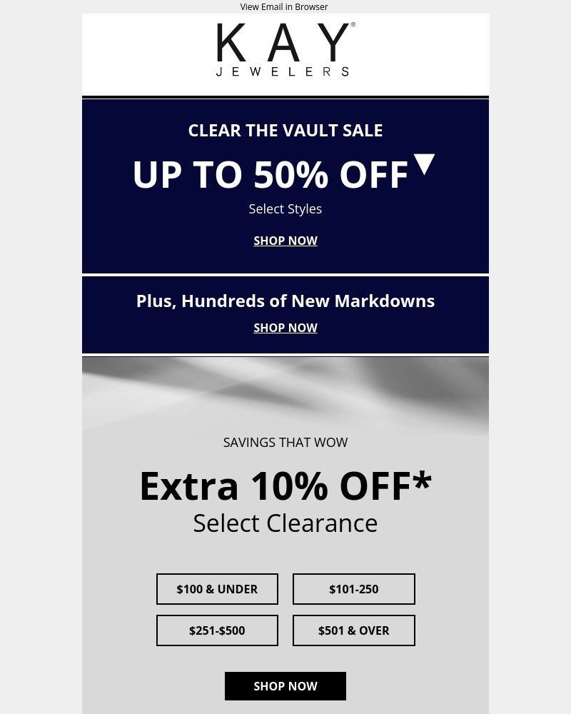 Screenshot of email with subject /media/emails/clear-the-vault-sale-extra-10-off-clearance-dccfe8-cropped-87bd2306.jpg