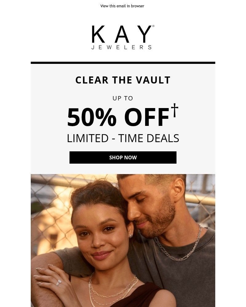 Screenshot of email with subject /media/emails/clear-the-vault-up-to-50-off-limited-time-deals-0b4132-cropped-e28ce63e.jpg