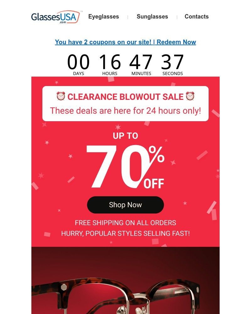 Screenshot of email with subject /media/emails/clearance-blowout-sale-ends-at-midnight-35b9ea-cropped-b35ce109.jpg