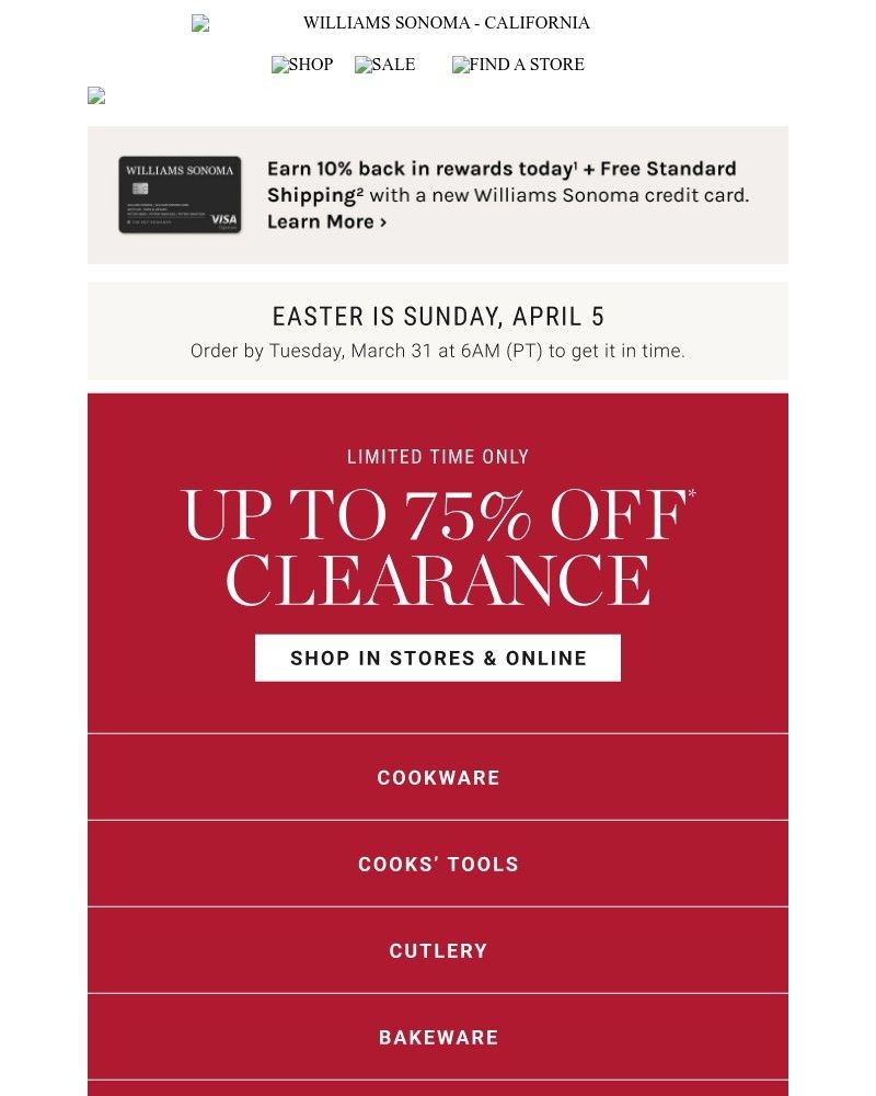 Screenshot of email with subject /media/emails/clearance-event-save-up-to-75-23e8d6-cropped-d8fee3e6.jpg