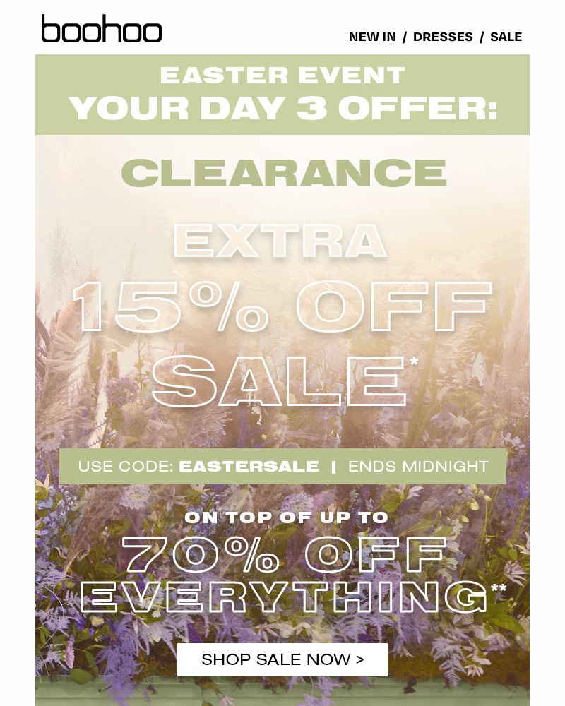 Screenshot of email with subject /media/emails/clearance-extra-15-off-sale-lines-6a1ff2-cropped-2d7ec900.jpg