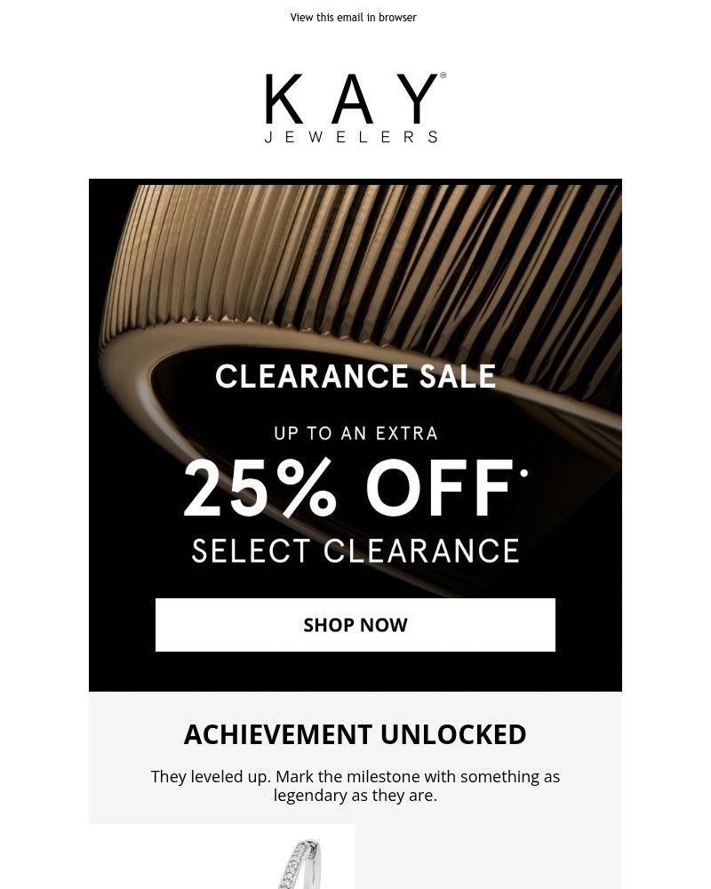 Screenshot of email sent to a Kay Newsletter subscriber