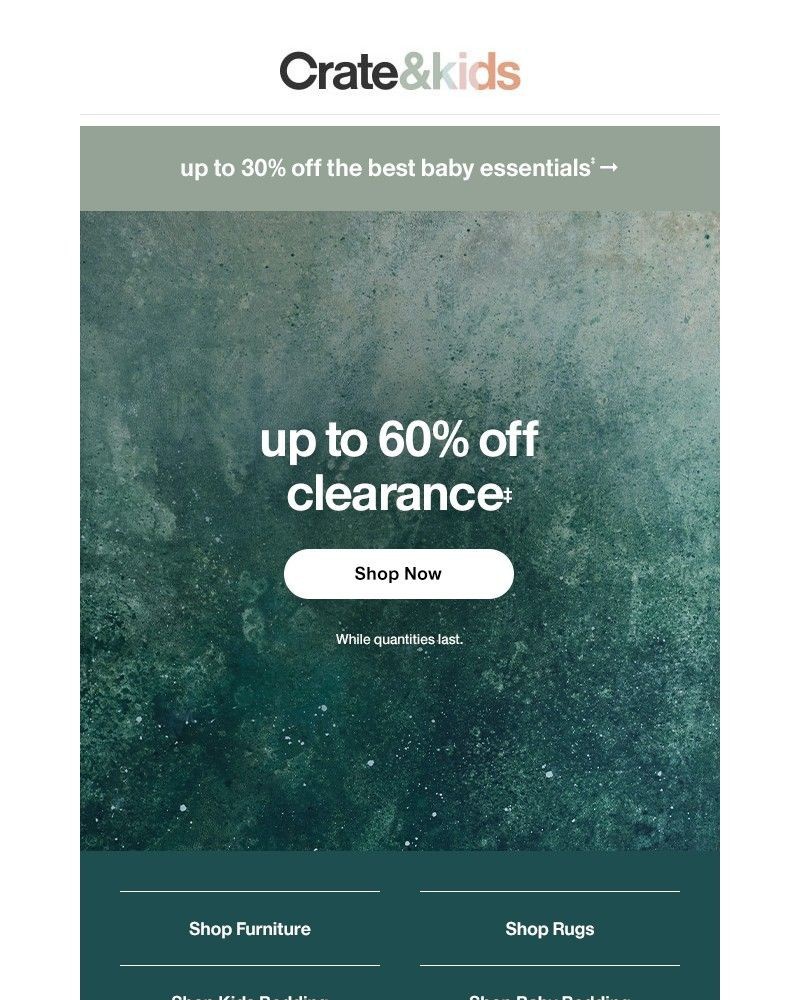 Screenshot of email with subject /media/emails/clearance-time-up-to-60-off-5eac8d-cropped-229500b4.jpg