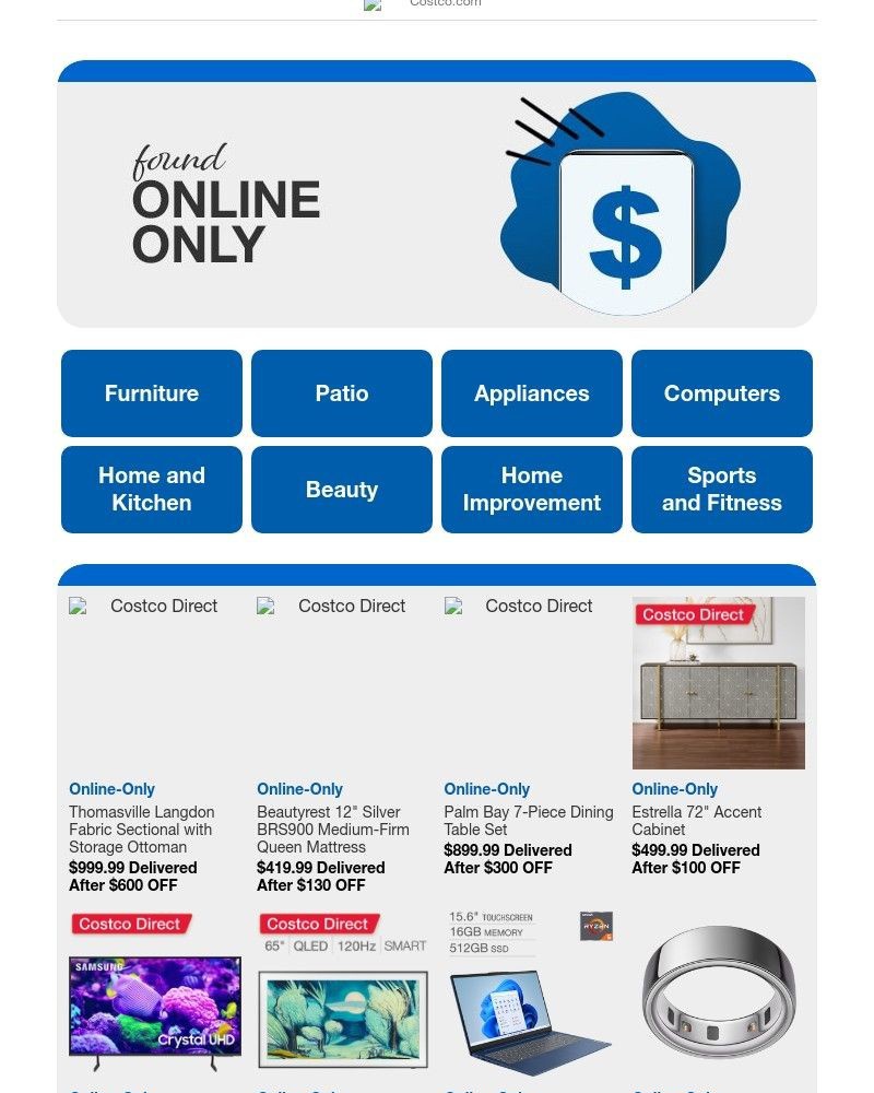 Screenshot of email with subject /media/emails/click-to-save-shop-online-only-furniture-tvs-patio-and-more-788bf7-cropped-7f9c357b.jpg