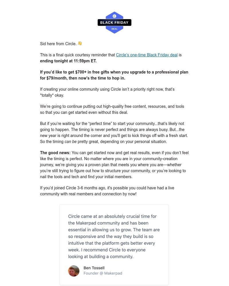 Screenshot of email with subject /media/emails/closing-in-12-hours-circles-one-time-black-friday-deal-cc1e76-cropped-0580f368.jpg