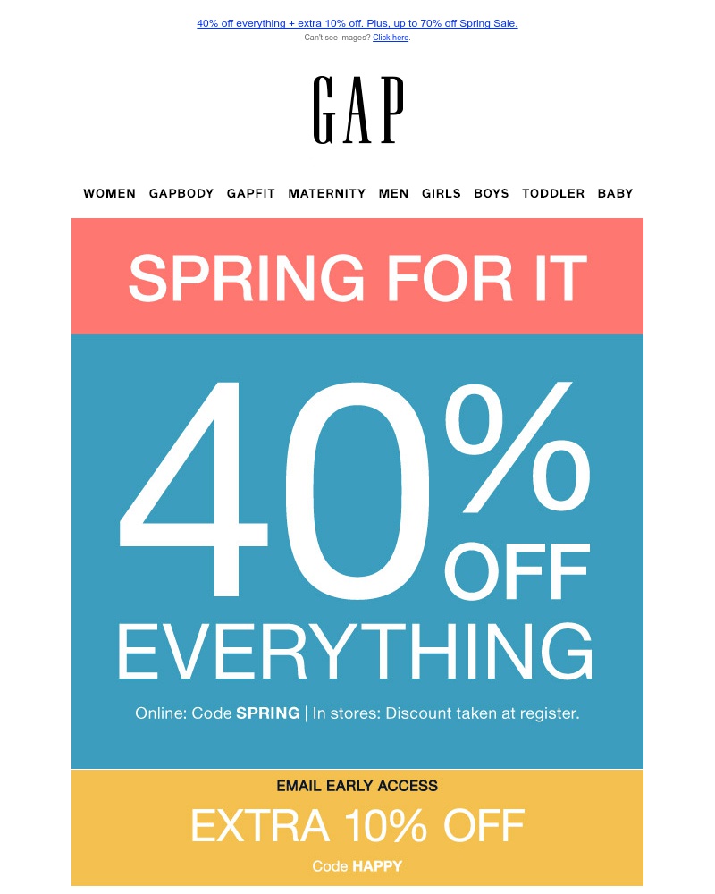 Screenshot of email with subject /media/emails/code-spring-has-arrived40-off-everything-cropped-d0959633.jpg