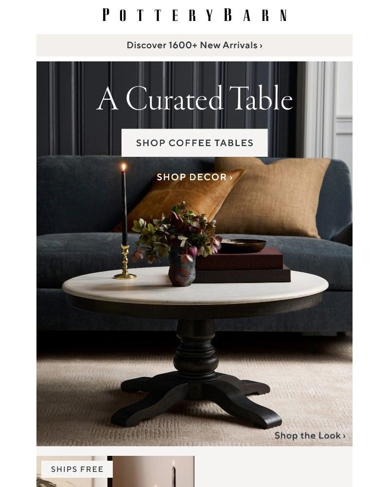 Screenshot of email sent to a Pottery Barn Cart abandoner