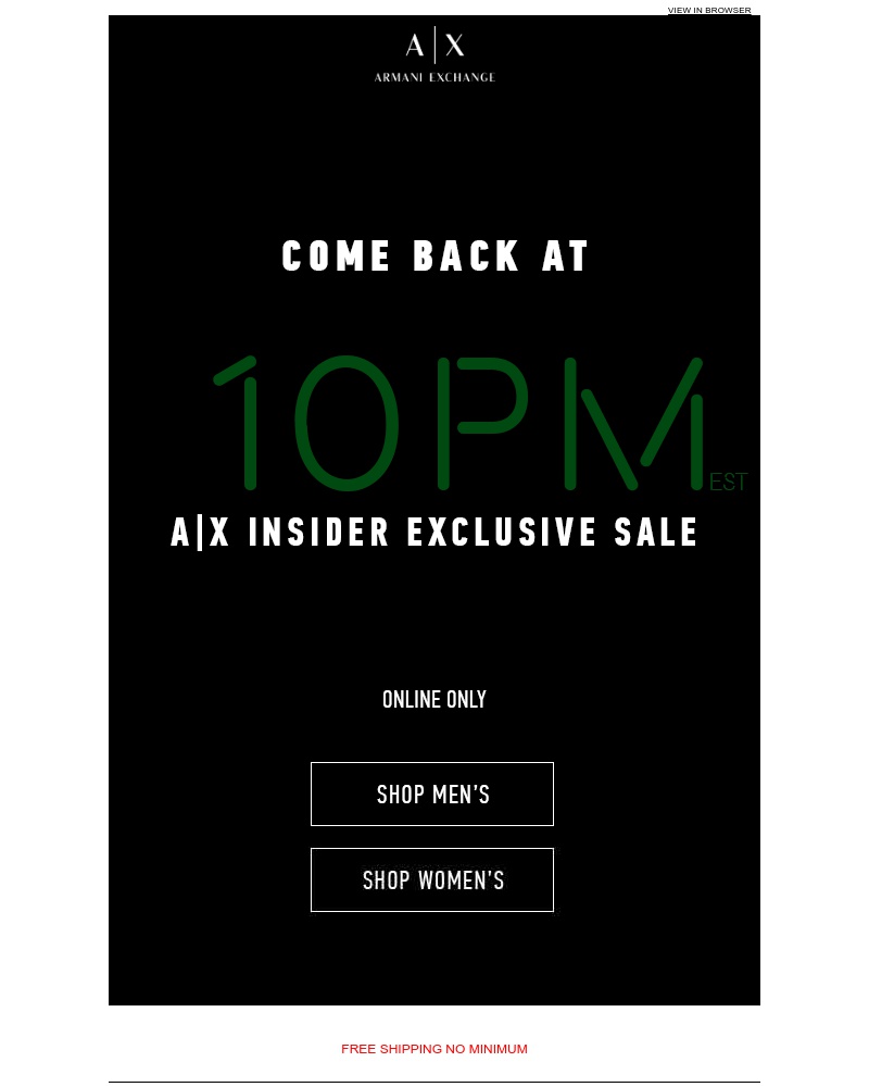 Screenshot of email with subject /media/emails/come-back-tonight-at-10pm-est-ax-insider-flash-sale-cropped-5cb2fce2.jpg