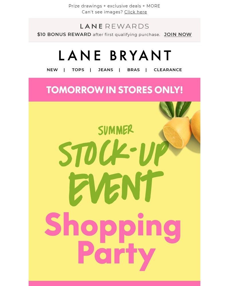 Screenshot of email with subject /media/emails/come-party-with-us-in-stores-tomorrow-2f6d31-cropped-dab0b7c2.jpg