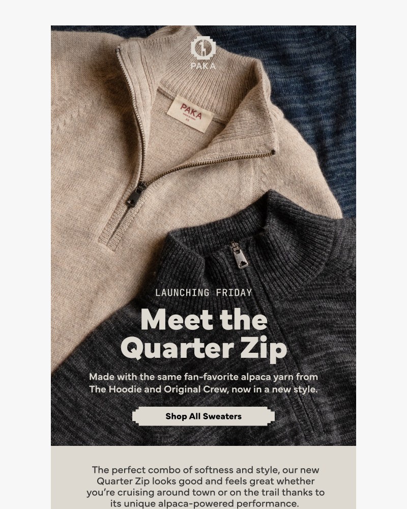 Screenshot of email sent to a Paka Newsletter subscriber